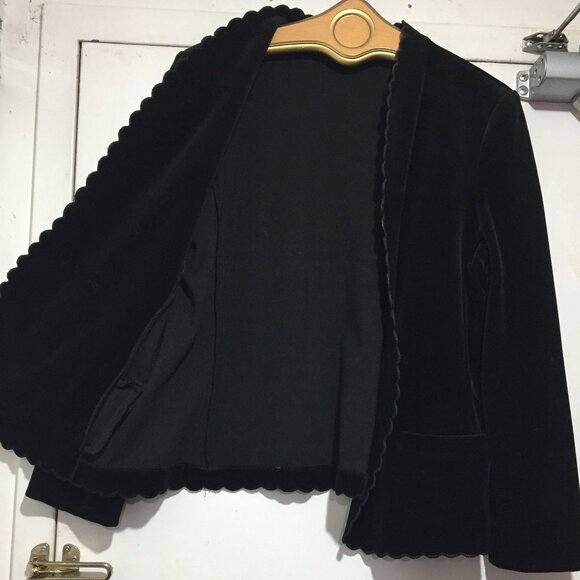 VINTAGE ACT lll OPEN FRONT VELVET JACKETS SIZE S - Picture 5 of 9